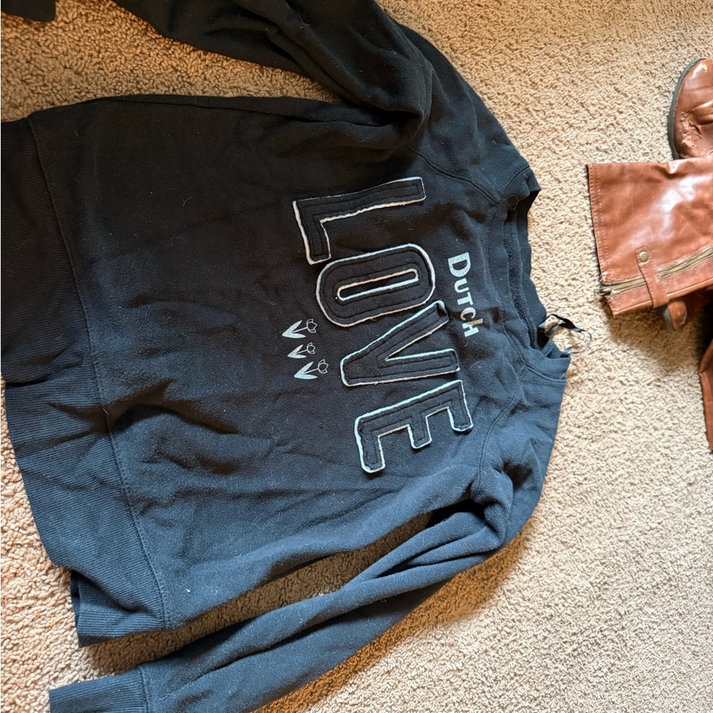 Dutch Bros Black Crew Neck Sweater